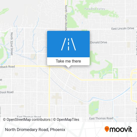 North Dromedary Road map