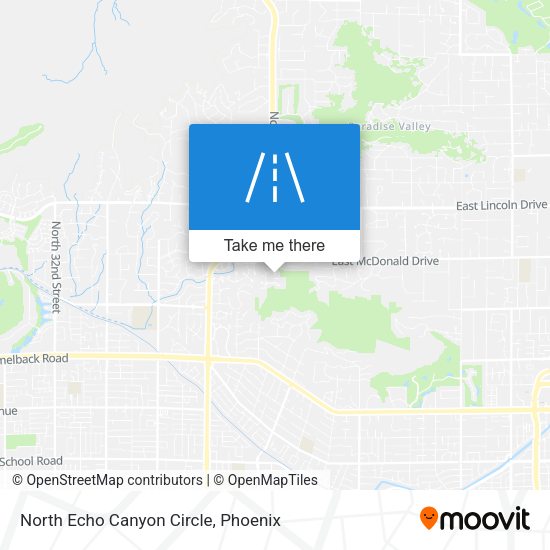 North Echo Canyon Circle map