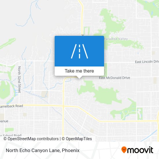Mapa de North Echo Canyon Lane