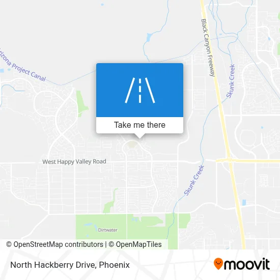 North Hackberry Drive map
