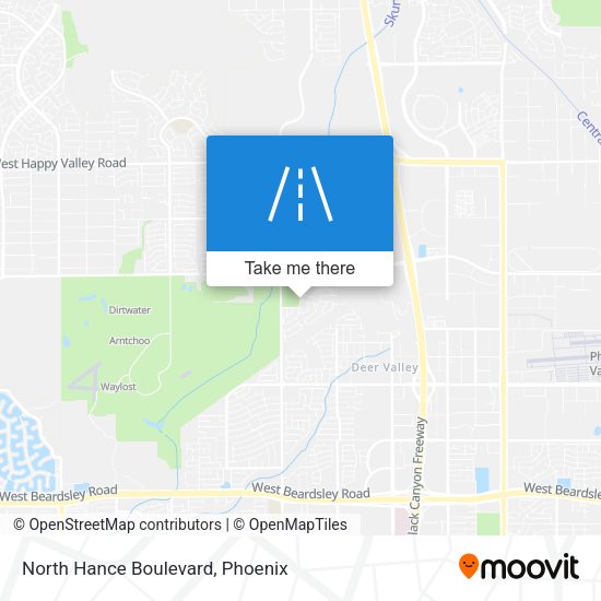 North Hance Boulevard map