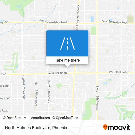 North Holmes Boulevard map