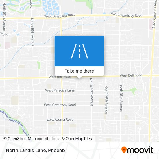 Mapa de North Landis Lane