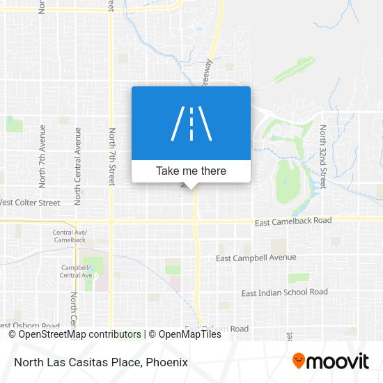 North Las Casitas Place map