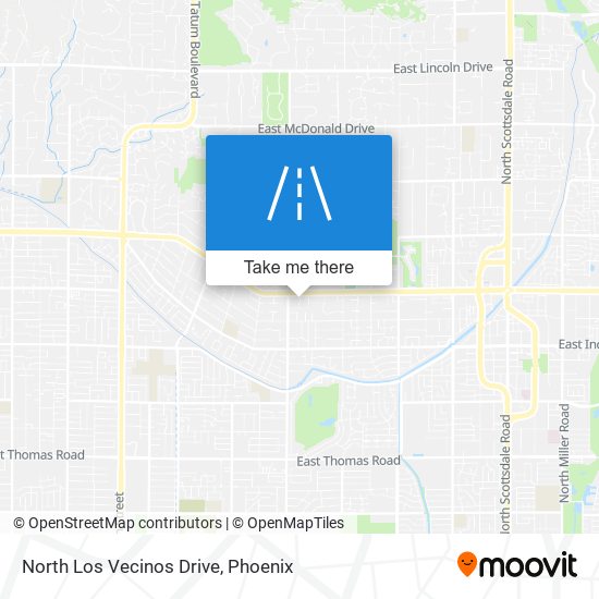 North Los Vecinos Drive map