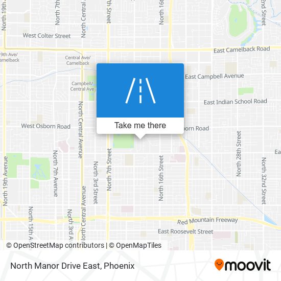 Mapa de North Manor Drive East