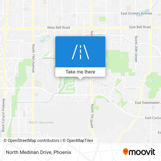 North Medinan Drive map