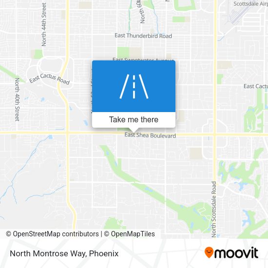 North Montrose Way map