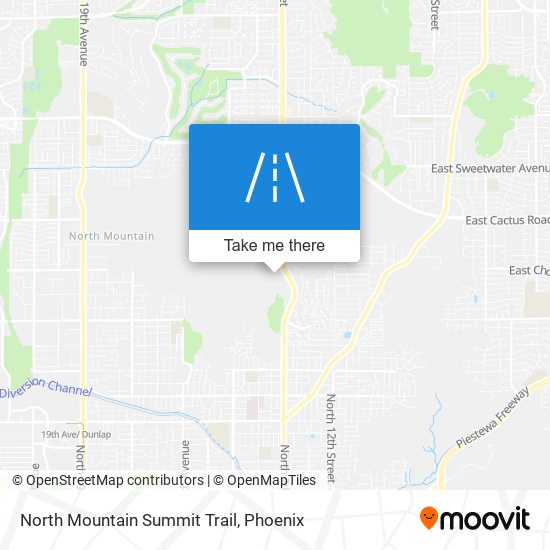 North Mountain Summit Trail map