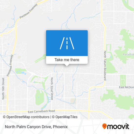 North Palm Canyon Drive map
