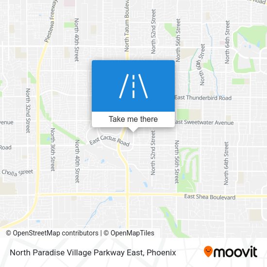 North Paradise Village Parkway East map