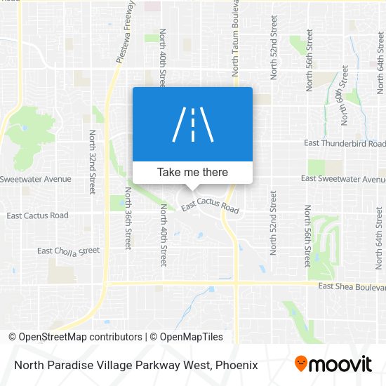 Mapa de North Paradise Village Parkway West
