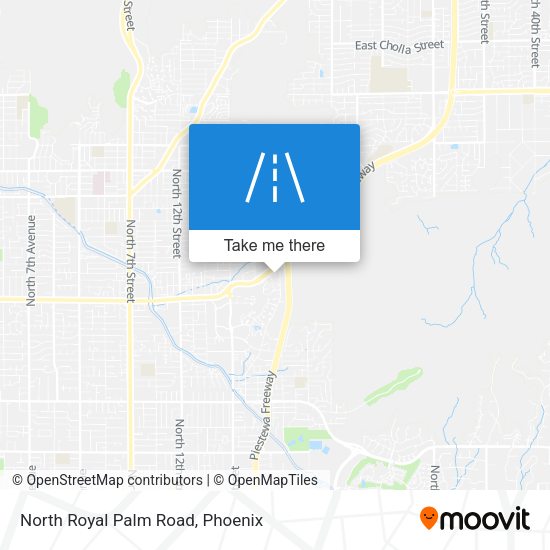 North Royal Palm Road map