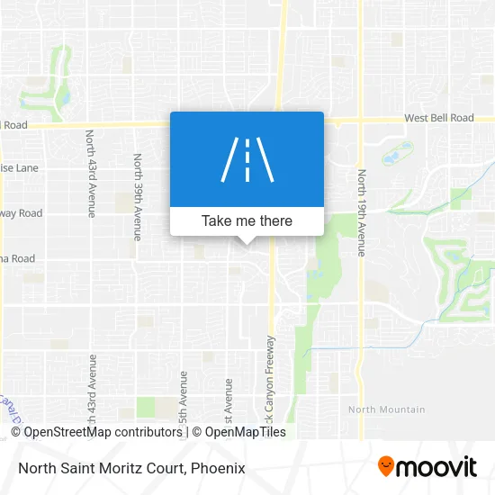 North Saint Moritz Court map