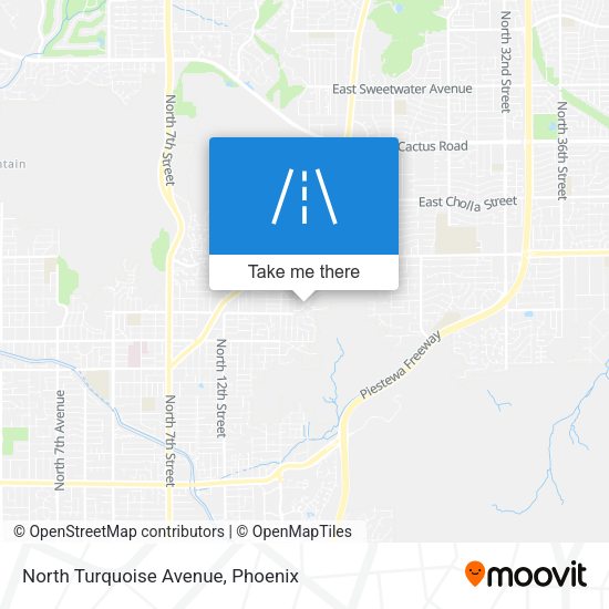 North Turquoise Avenue map