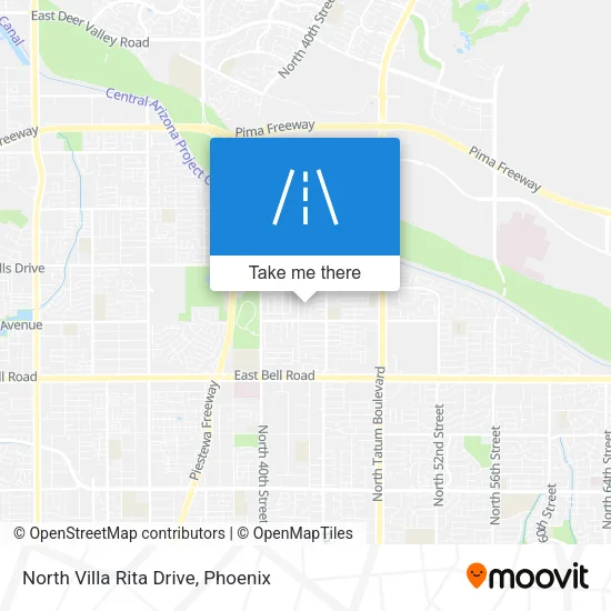 North Villa Rita Drive map