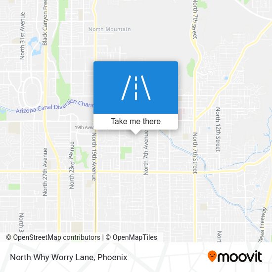 North Why Worry Lane map