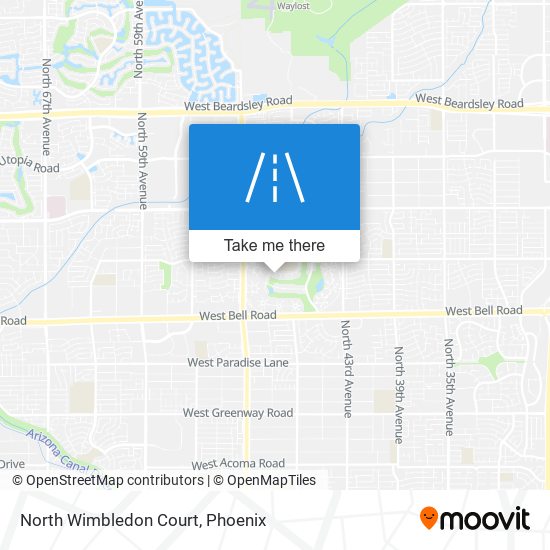 North Wimbledon Court map