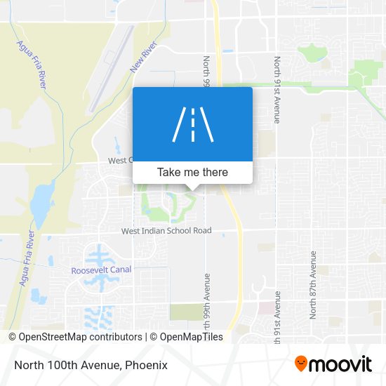 Mapa de North 100th Avenue