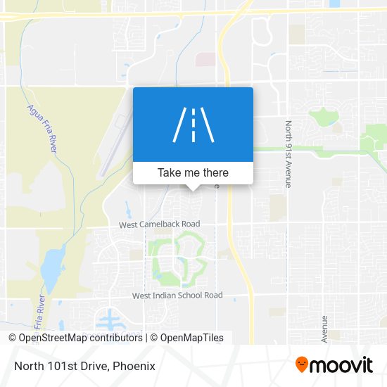 Mapa de North 101st Drive
