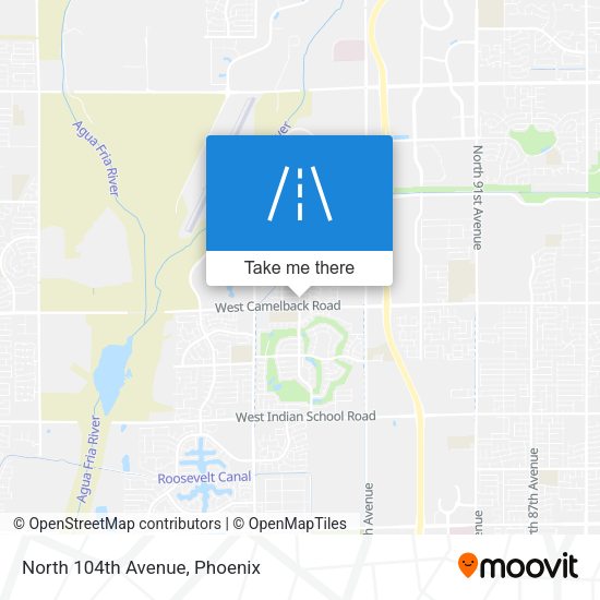 Mapa de North 104th Avenue