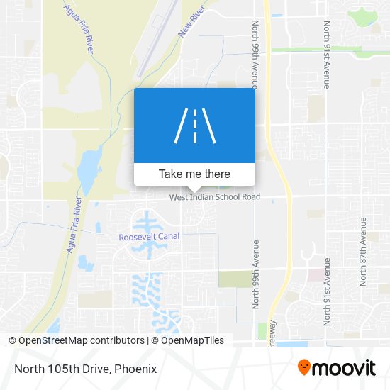 North 105th Drive map