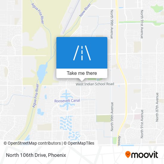 North 106th Drive map