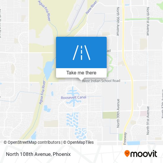 North 108th Avenue map