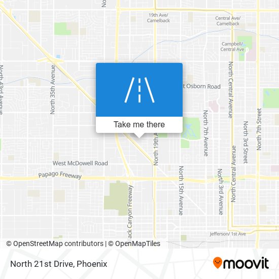 North 21st Drive map