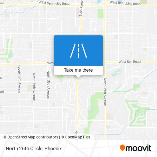 Mapa de North 26th Circle