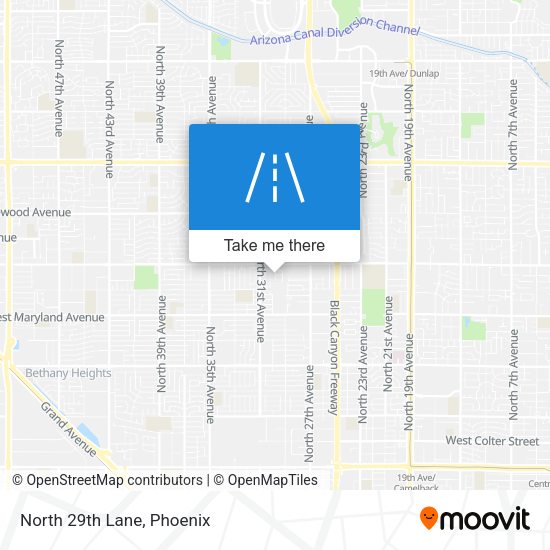 Mapa de North 29th Lane
