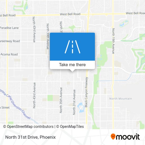 Mapa de North 31st Drive