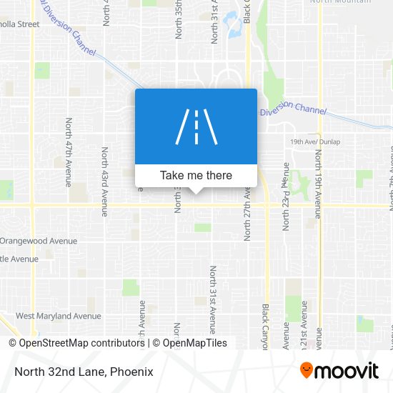 Mapa de North 32nd Lane