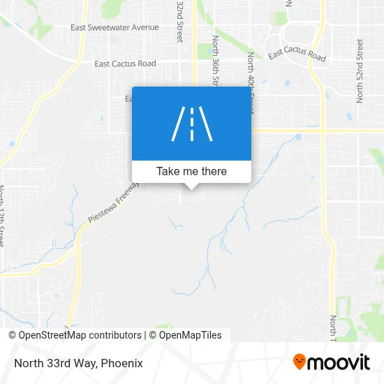 North 33rd Way map