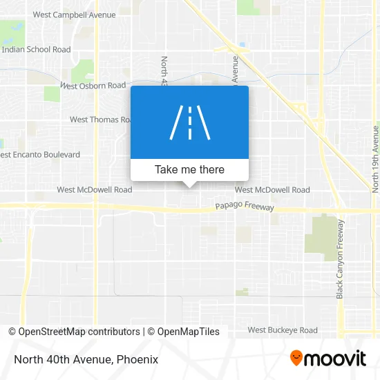 Mapa de North 40th Avenue
