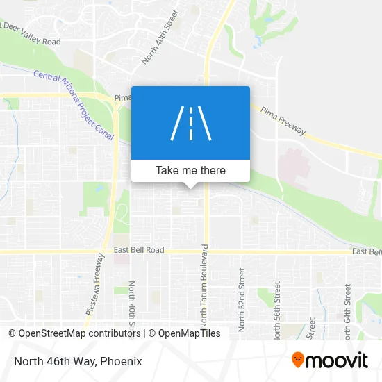 North 46th Way map
