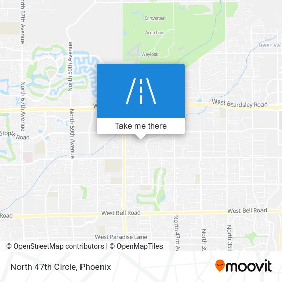 Mapa de North 47th Circle