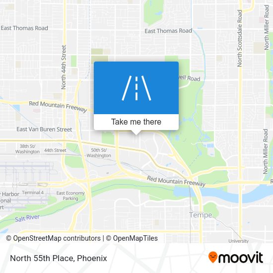 Mapa de North 55th Place