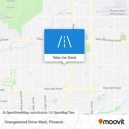 Orangewood Drive West map