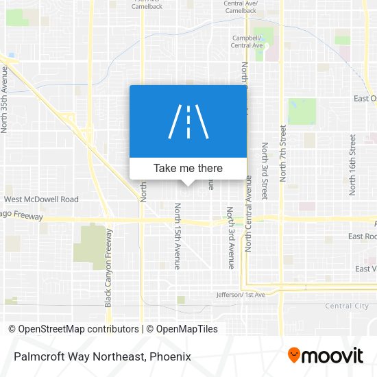 Mapa de Palmcroft Way Northeast