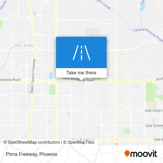 Pima Freeway map