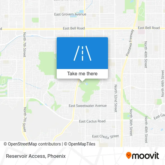 Reservoir Access map