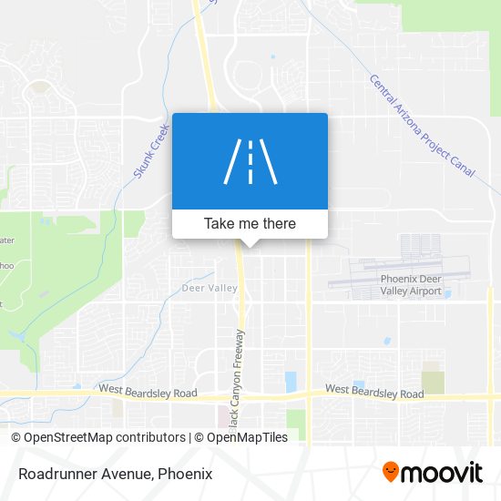 Roadrunner Avenue map