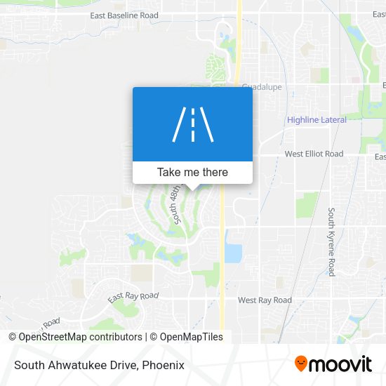 South Ahwatukee Drive map