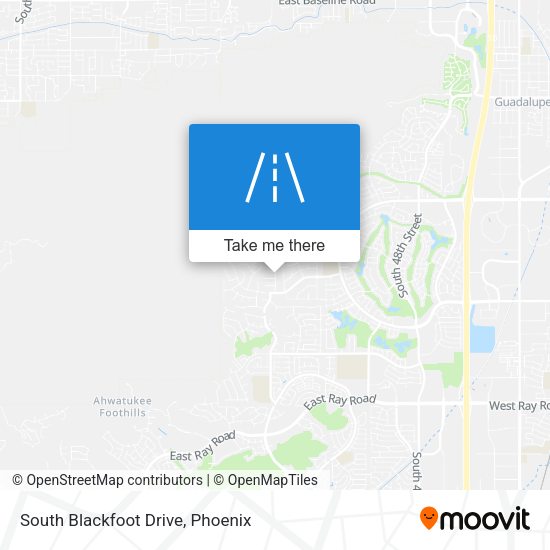 Mapa de South Blackfoot Drive