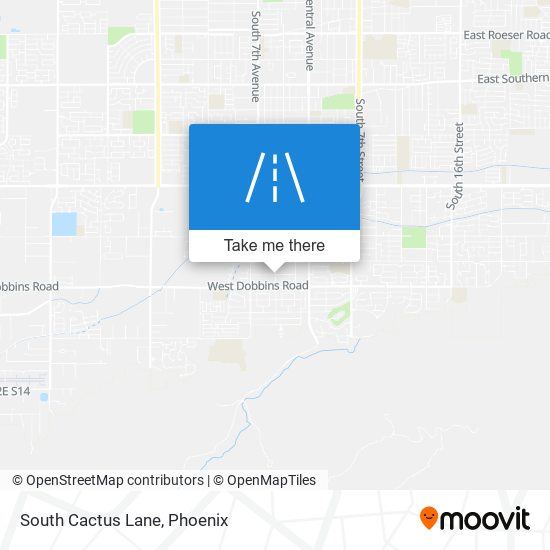 Mapa de South Cactus Lane