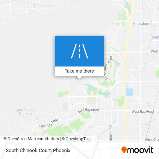 South Chinook Court map