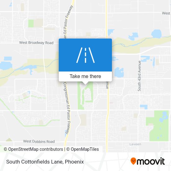 South Cottonfields Lane map
