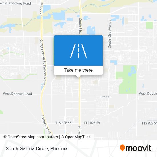 South Galena Circle map