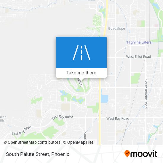 South Paiute Street map